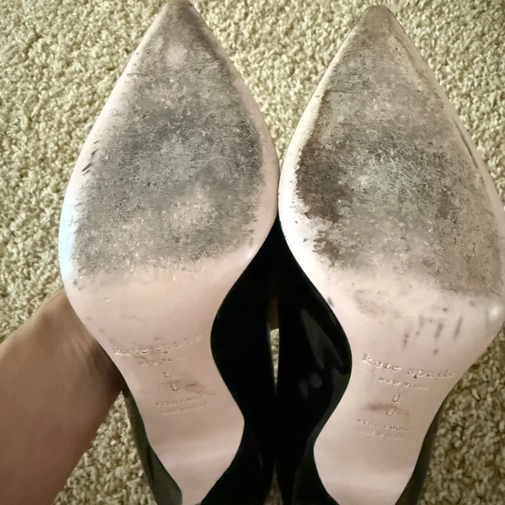 Kate Spade Black Patent Leather Heels - Picture 6 of 7
